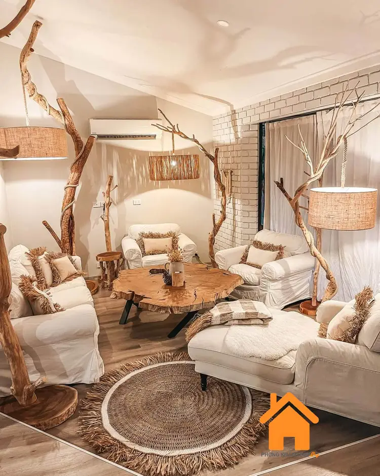 Đèn Decor Phòng Khách -  Đèn Đan Dây Thủ Công 