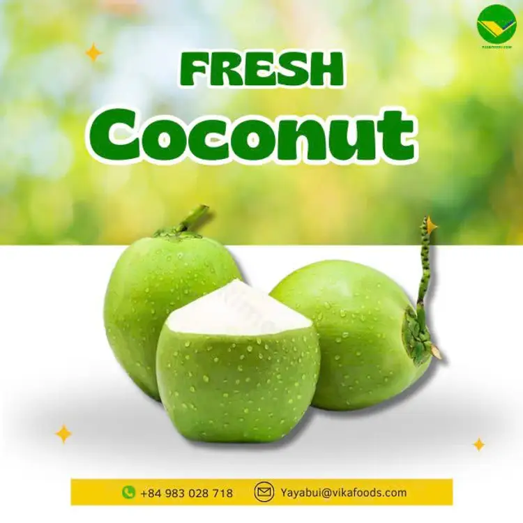Dừa gọt Kim cương Vikafoods 