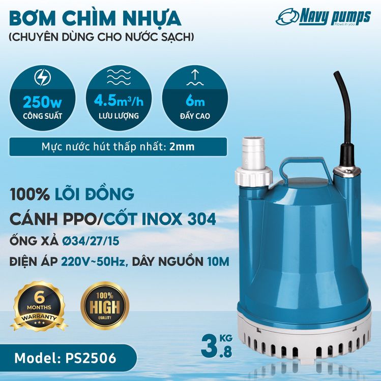 Máy bơm nước giá xưởng, bơm nước chính hãng Navy 